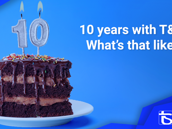 Damien Poulet celebrating ten years at Technology & Strategy