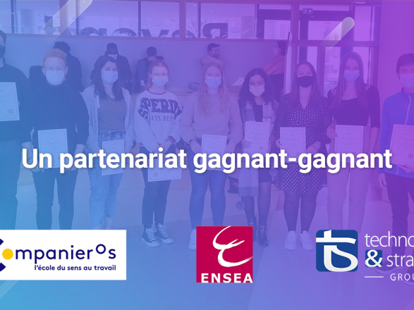 Technology & Strategy sponsoring the Cordées Companieros program at ENSEA